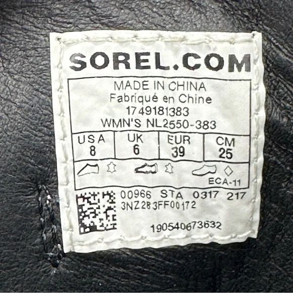 Sorel Olive and Black Heeled Boots - Picture 8 of 9